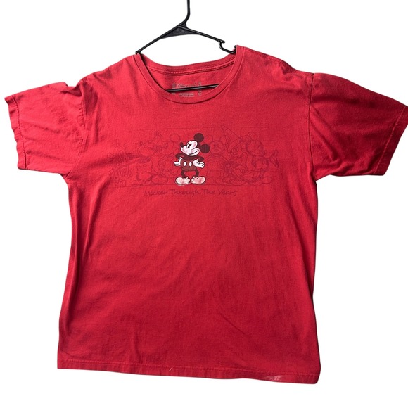 Disney Store Other - Vintage Disney Store Mickey Mouse Through The‎ Years Graphic Red T-Shirt